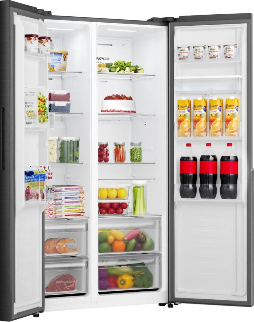 Gorenje Ψυγείο Ντουλάπα 541lt Total NoFrost Υ178.6xΠ91.1xΒ61.5εκ. Μαύρο Hzf55082 G400 5