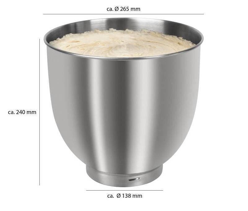 Bomann KM 6036 Κουζινομηχανή 1500W με Ανοξείδωτο Κάδο 10lt Κόκκινη 5