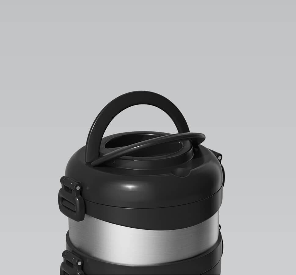 Maestro Μπουκάλι Θερμός Πλαστικό / Ανοξείδωτο 1.5lt Black MR-1635-150 6