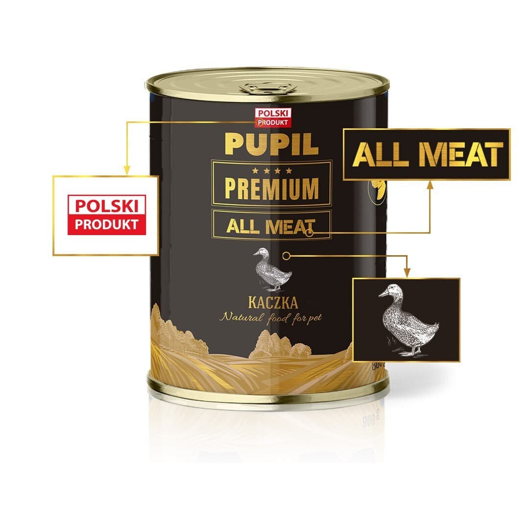 Dog Food Υγρή Τροφή Σκύλων με Κρέας και Πάπια χωρίς Σιτηρά 800gr 3