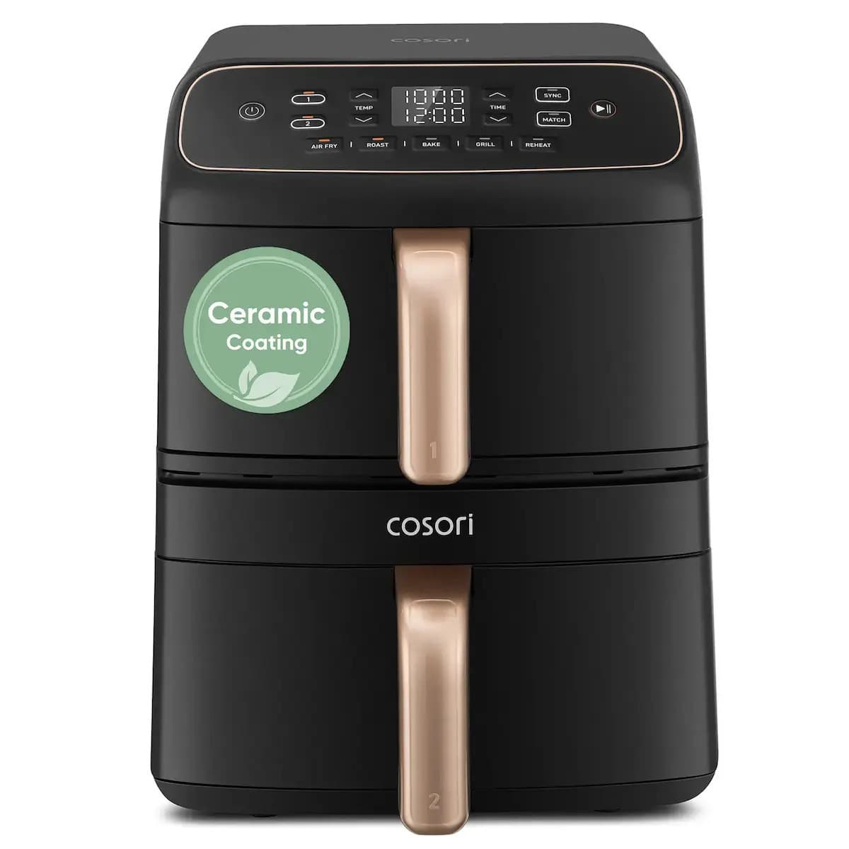 Cosori Air Fryer με Διπλό Αποσπώμενο Κάδο 8.6lt Μαύρο 1391504 4