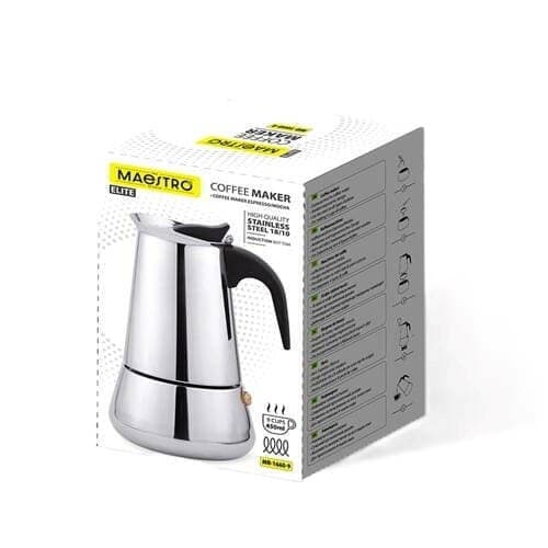 Maestro Μπρίκι Espresso 6cups Inox Μαύρο MR-1660-9 3