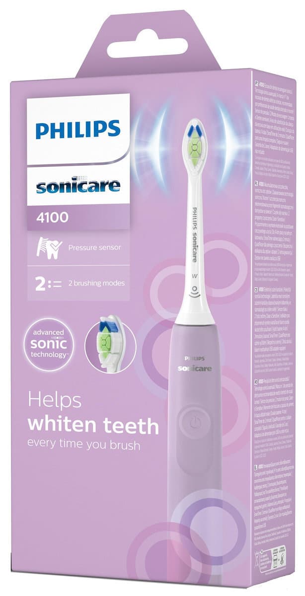 Philips Sonicare Ηλεκτρική Οδοντόβουρτσα με Αισθητήρα Πίεσης και Θήκη Ταξιδίου Μωβ 6