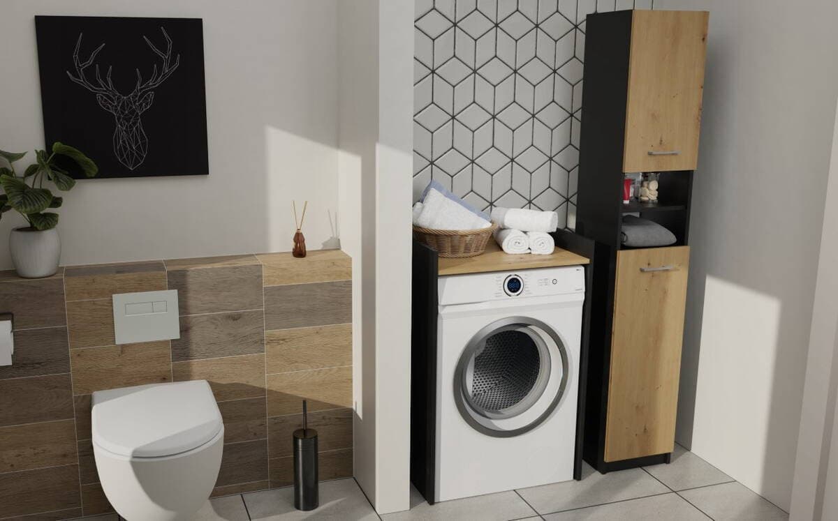 Washing Machine Cabinet Pola Np Anthracite Artisan 9