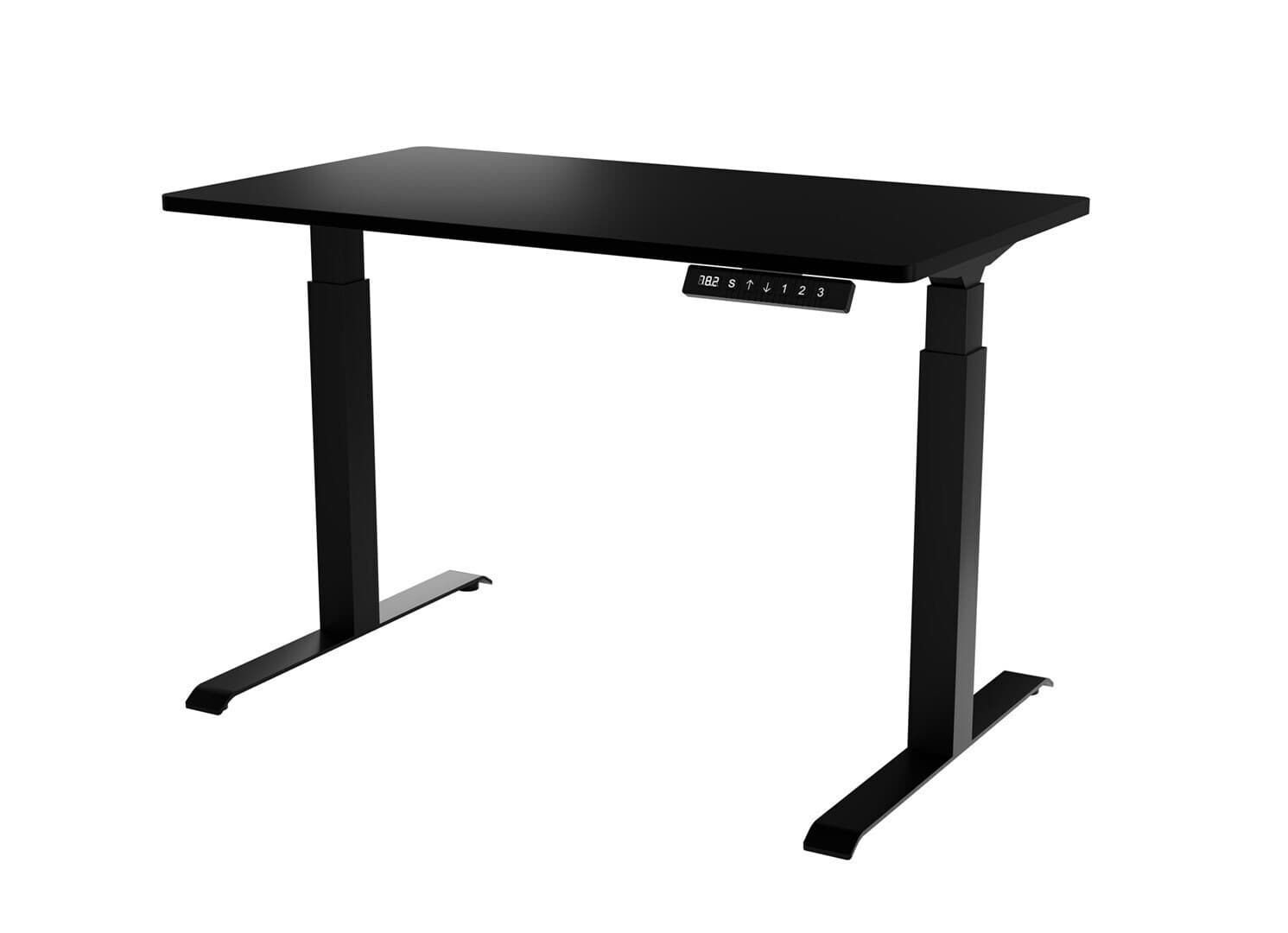 Γραφείο Gaming Meble 104021 Ξύλινο Black με Μεταλλικά Πόδια & Ρυθμιζόμενο Ύψος 121x67x72εκ.