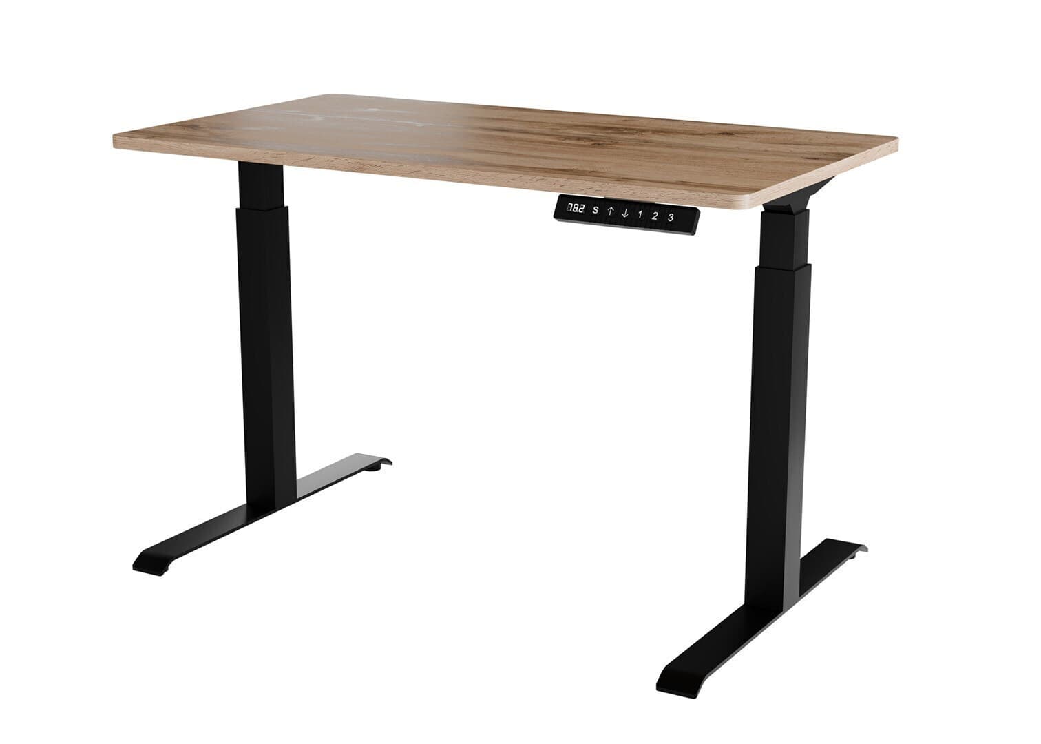 Γραφείο Gaming Moon Ξύλινο Black/wood με Μεταλλικά Πόδια & Ρυθμιζόμενο Ύψος 121x67x72εκ.