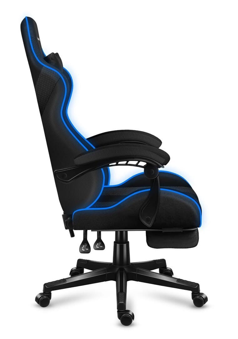 Huzaro Force 4.7 Καρέκλα Gaming Δερματίνης με RGB Φωτισμό και Υποπόδιο Grey Mesh 8