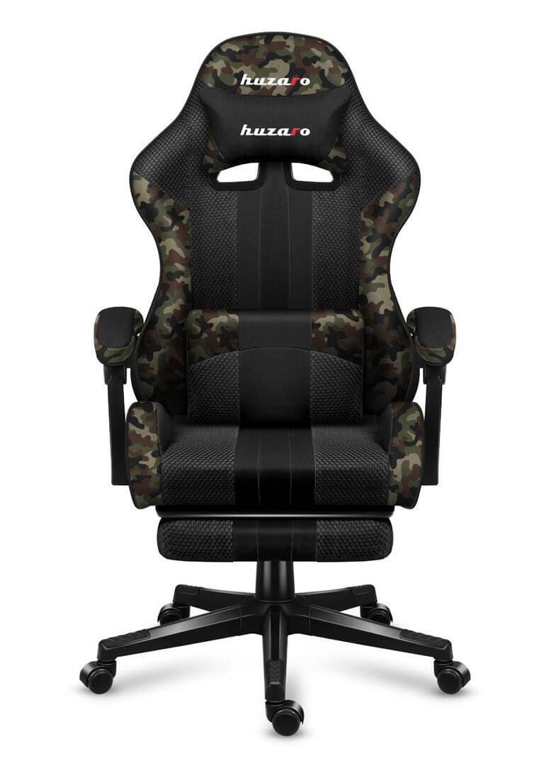 Huzaro Force 4.7 Καρέκλα Gaming Δερματίνης με Υποπόδιο Camo 9