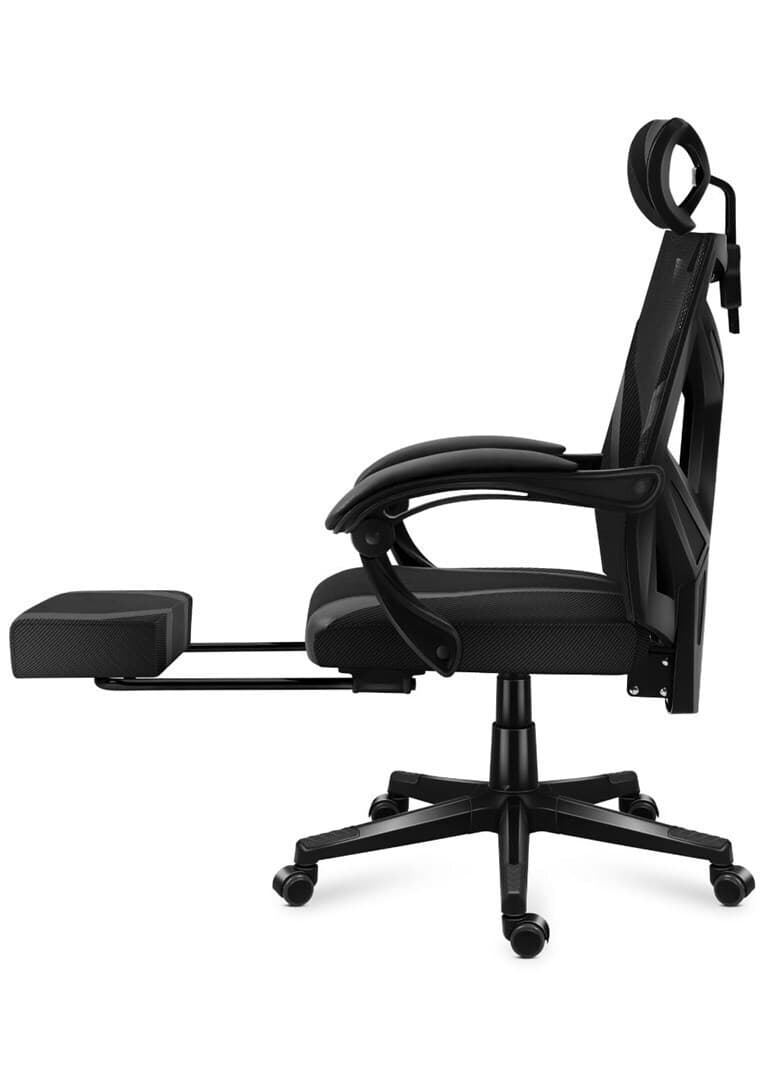 Huzaro Combat 5.0 Καρέκλα Gaming Δερματίνης με Υποπόδιο Μαύρη 8