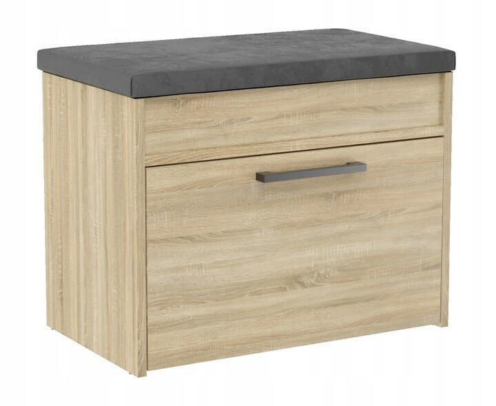 Ξύλινη Παπουτσοθήκη Parma Mini με 1 Ράφι Sonoma 60x35x49cm 2