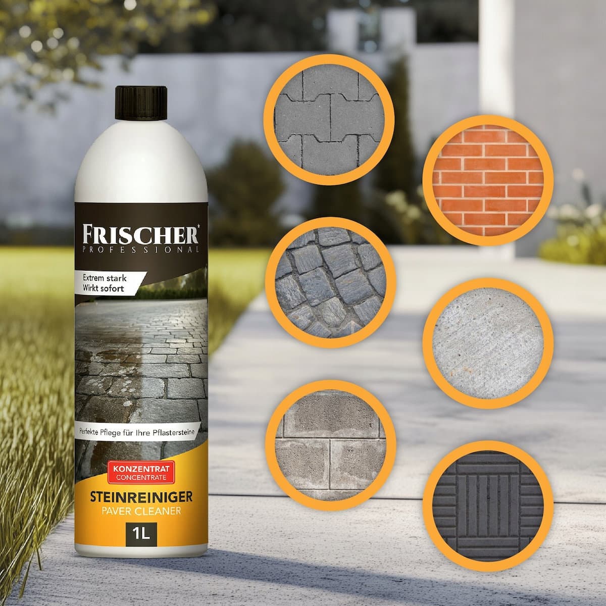 Frischer Concentrate Cleaning Paving Stones Stone Frischer 1000 Ml 2