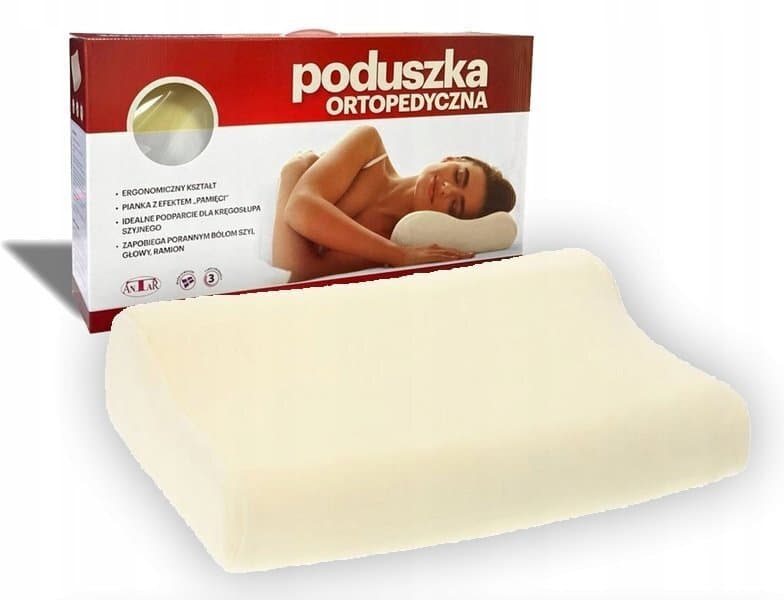 Antar Ιατρικό Μαξιλάρι Αυχένα Memory Foam 44cm Μπεζ 8