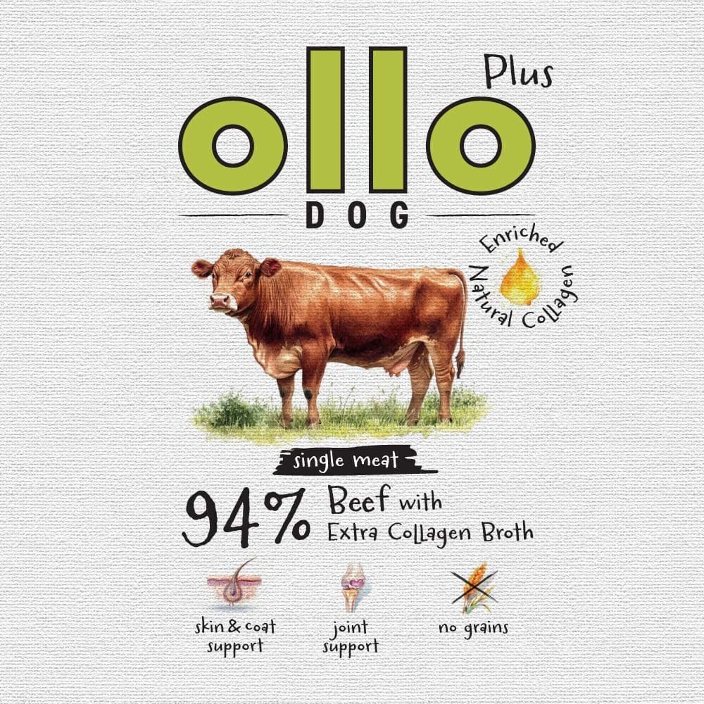 Ollo Υγρή Τροφή Σκύλων σε Κονσέρβα με Βοδινό 400gr 2