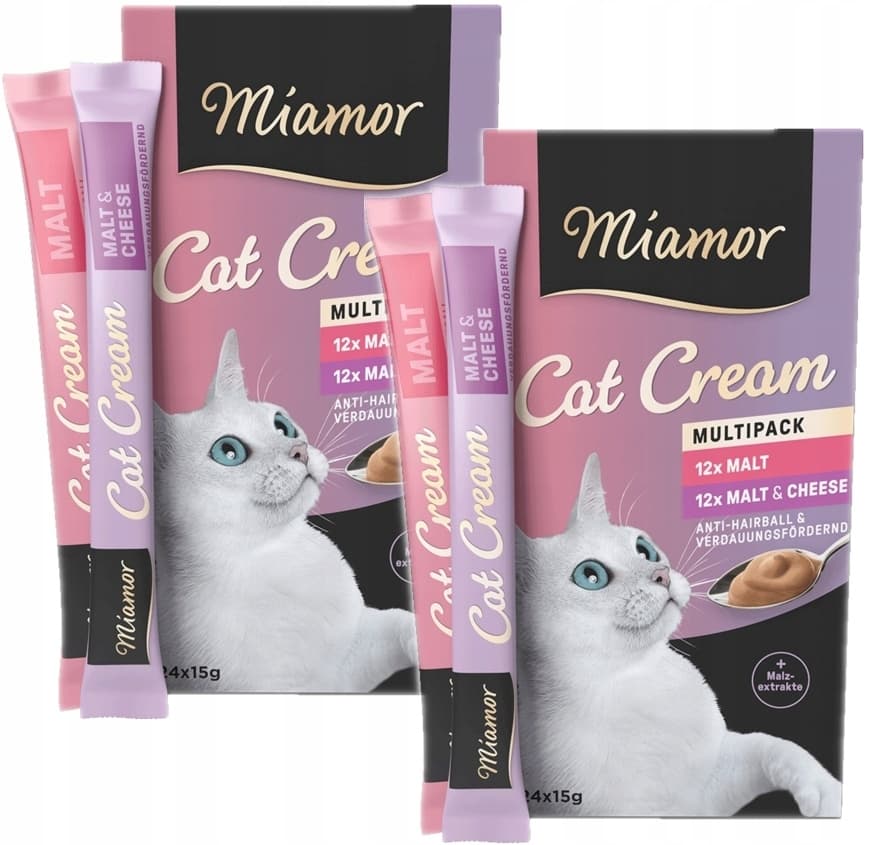 Miamor Cream Malt Λιχουδιές με Τυρί για Ενήλικες Γάτες 15gr 3