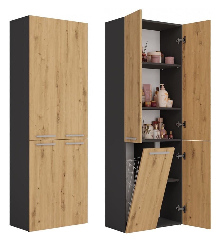 Nel Bathroom Column 1k/dd Anthracite Artisan 2