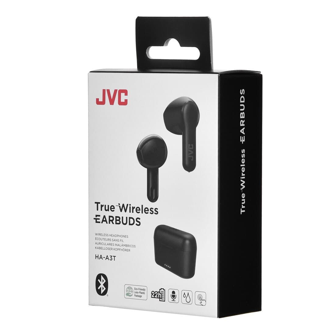 JVC HA-A3T Earbud Bluetooth Handsfree Ακουστικά με Αντοχή στον Ιδρώτα και Θήκη Φόρτισης Μαύρα 6