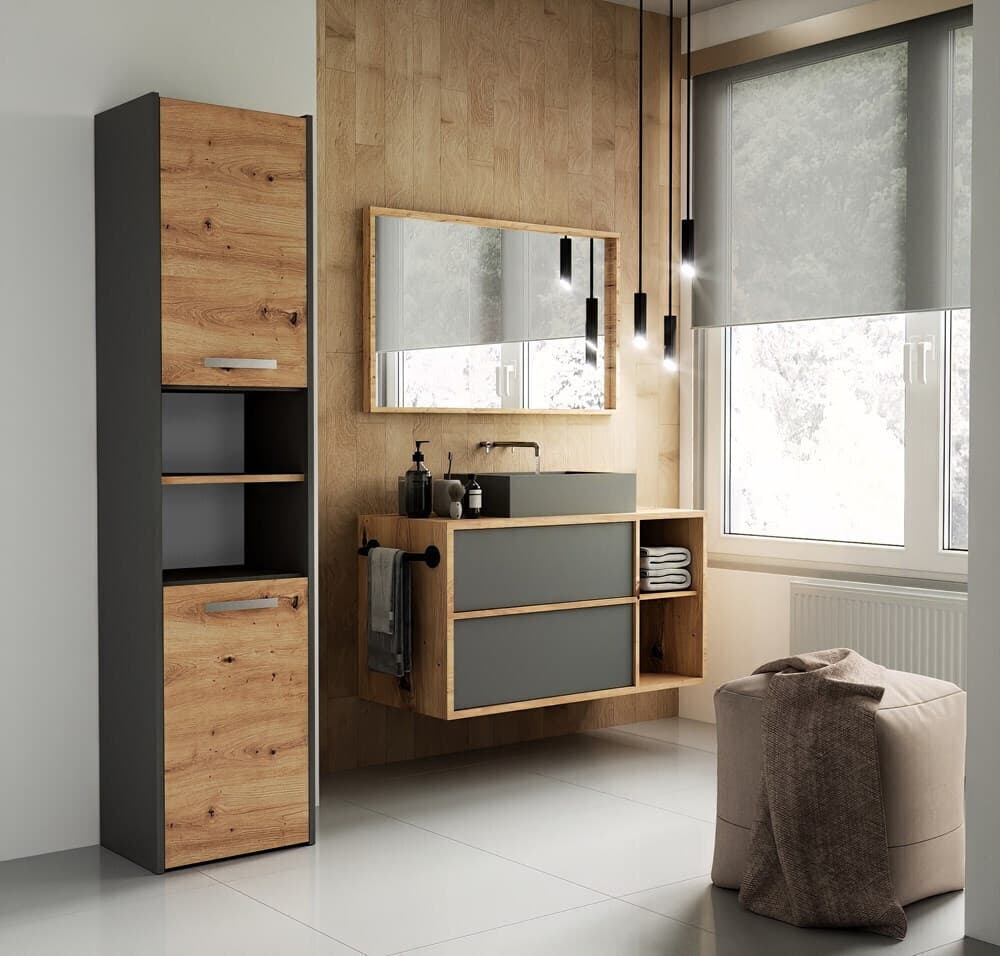 Bathroom Column Sara S40 Anthracite Artisan 2