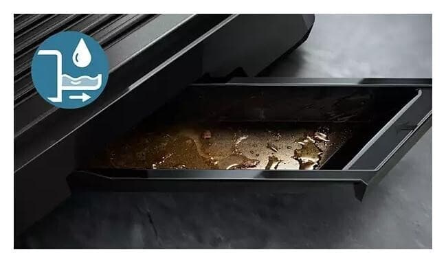 Philips Τοστιέρα Γκριλιέρα με Αποσπώμενες Πλάκες 2200W Μαύρη HD6307/70 10