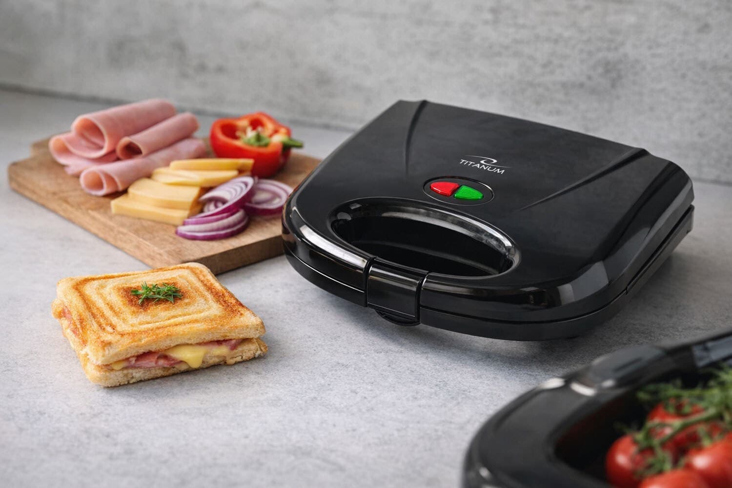 Esperanza Pizzaiola Τοστιέρα για 2 Τοστ 700W Μαύρη 12