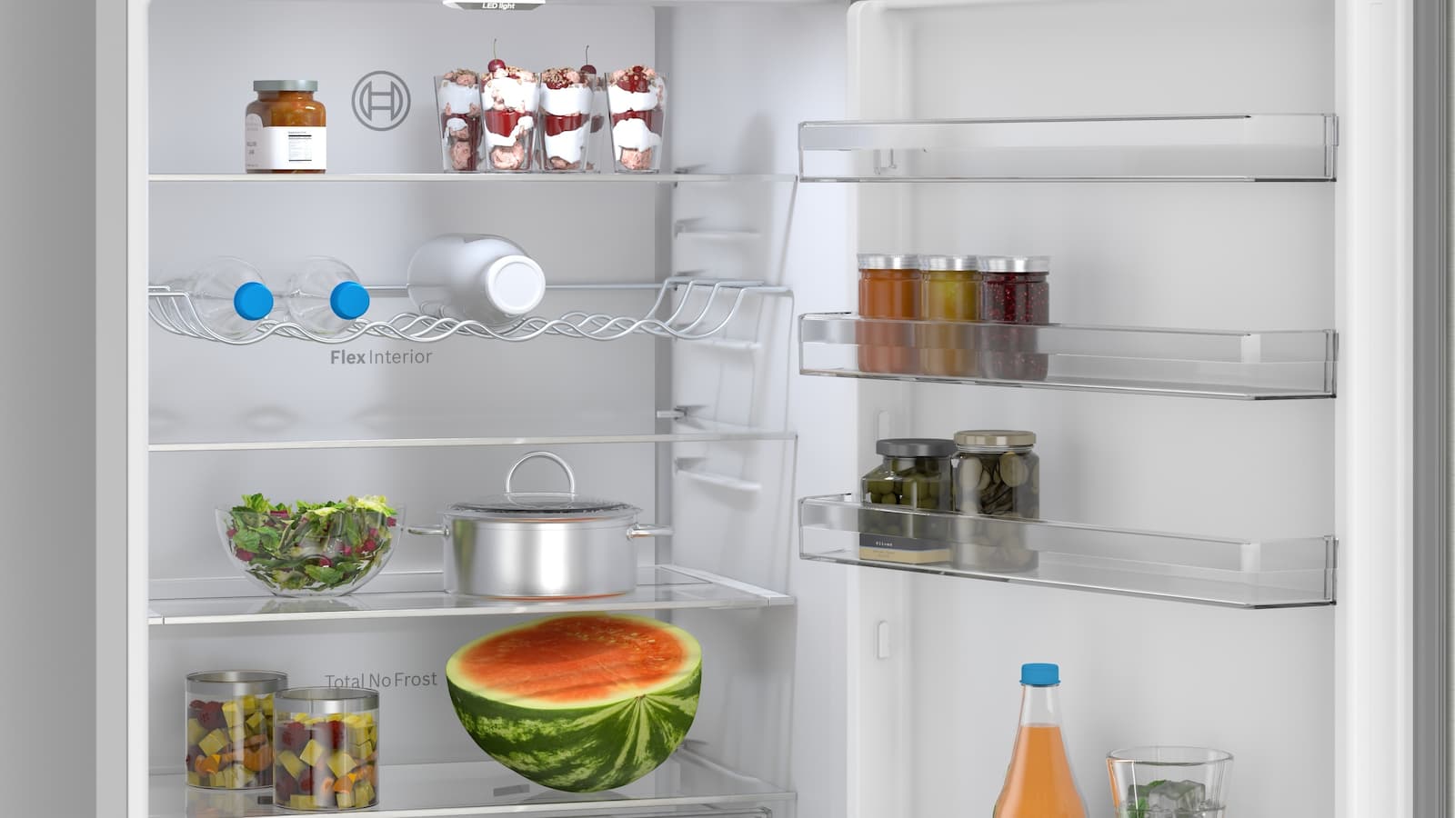 Bosch Ψυγειοκαταψύκτης 440lt Total NoFrost Υ203xΠ70xΒ66.7εκ. Inox KGN497ICT 11