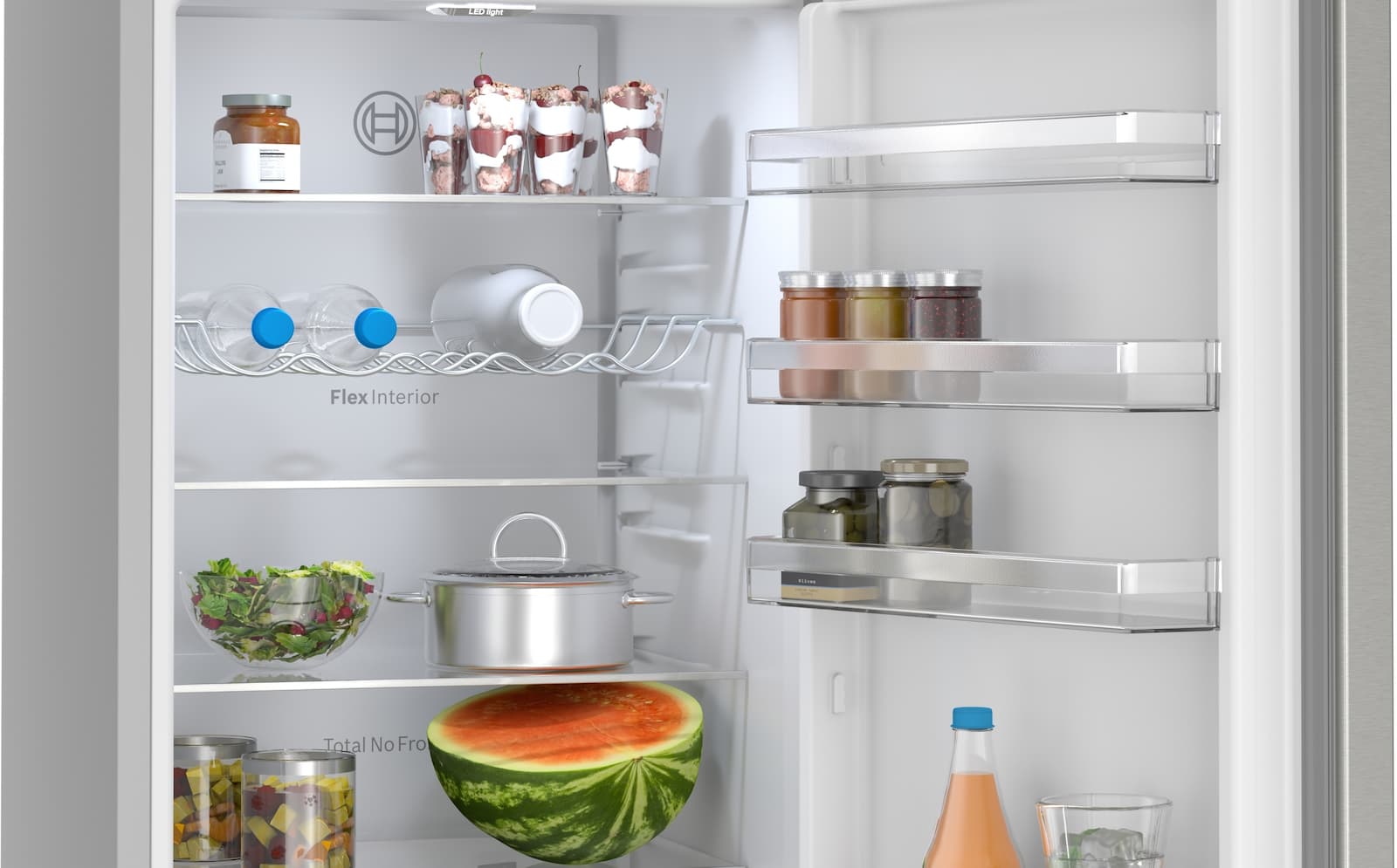Bosch Ψυγειοκαταψύκτης 363lt Total NoFrost Υ203xΠ60xΒ66.5εκ. Inox KGN39VIBT 13
