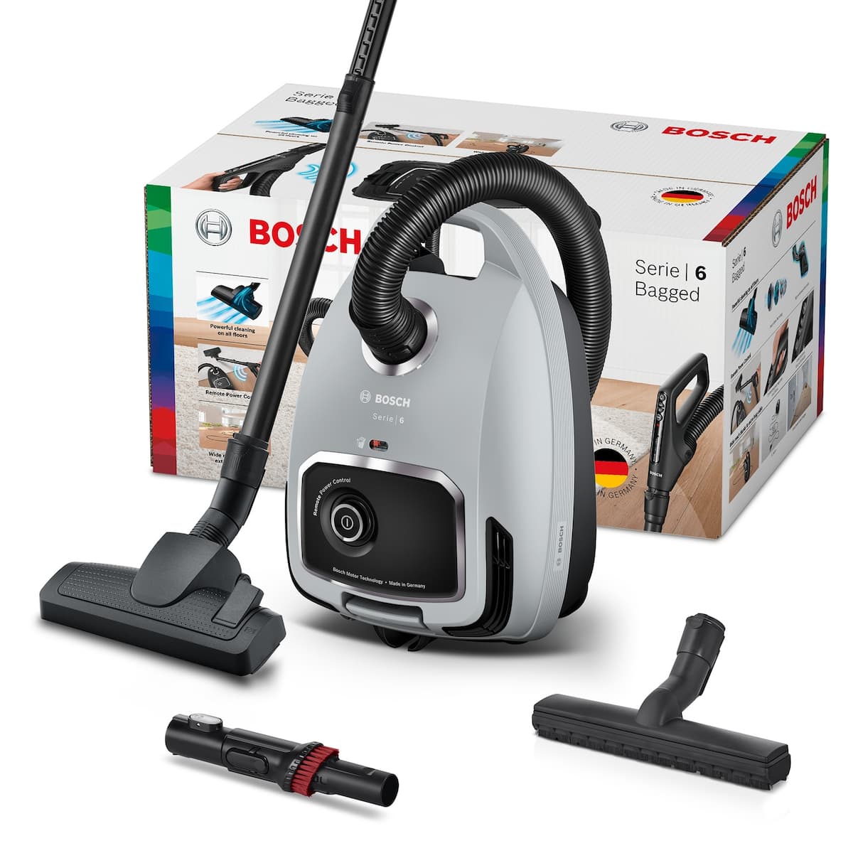 Bosch BGB6X330 Ηλεκτρική Σκούπα 600W με Σακούλα 4lt Γκρι