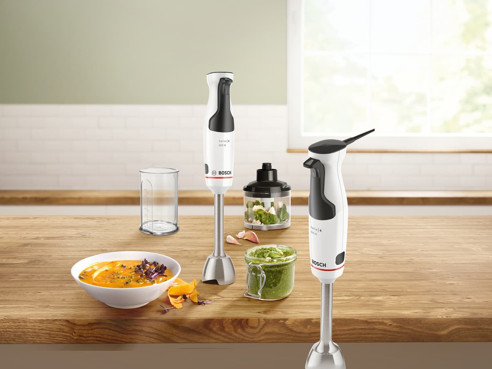 Bosch Serie 4 Ραβδομπλέντερ με Ανοξείδωτη Ράβδο 600W Λευκό 9
