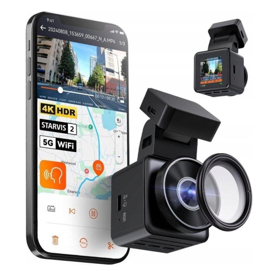 Vantrue E1 Pro Κάμερα DVR Αυτοκινήτου 4K με Οθόνη Wi-Fi, GPS 4
