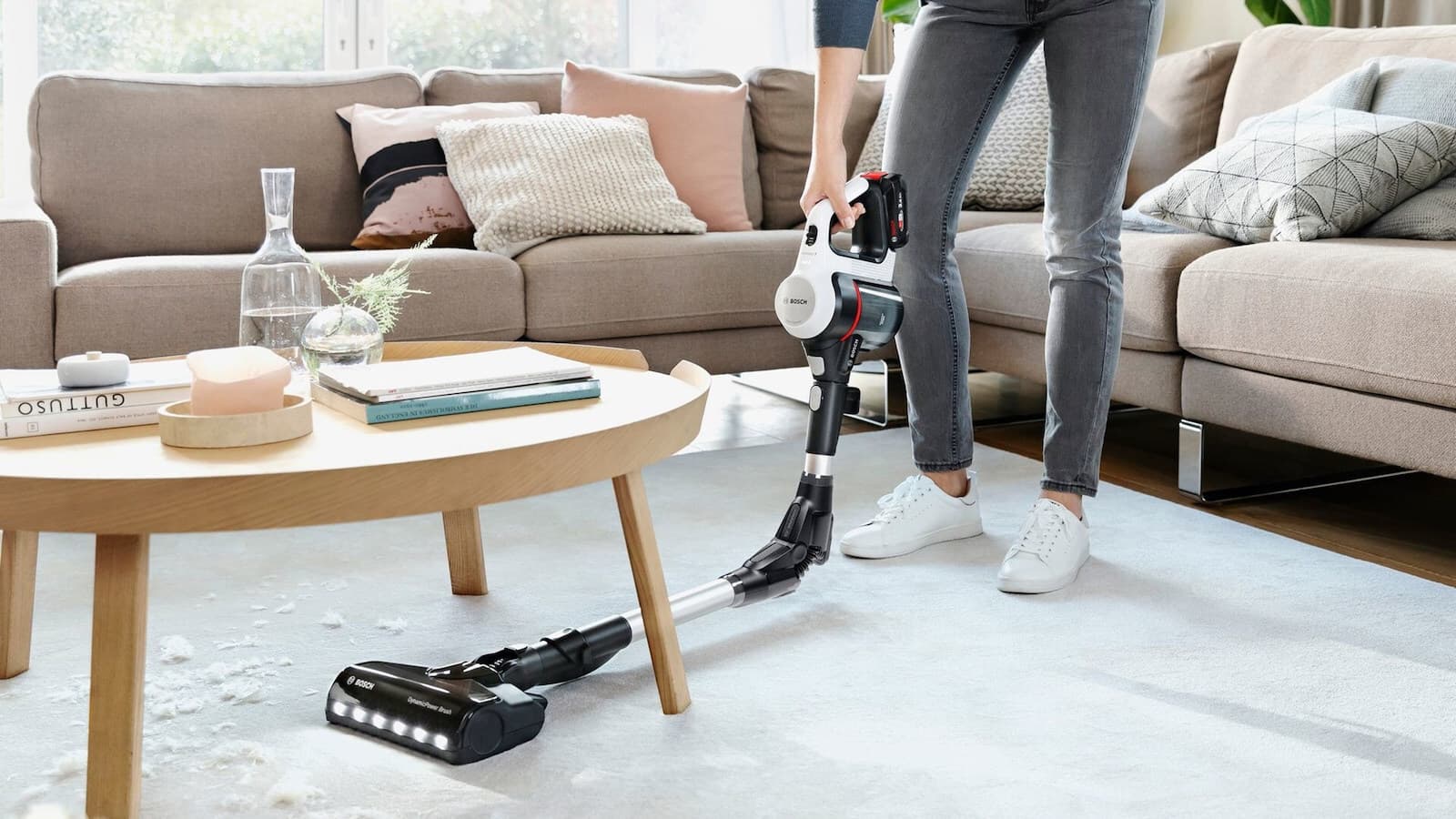 Bosch BSS711W Επαναφορτιζόμενη Σκούπα Stick 18V Μαύρη 6