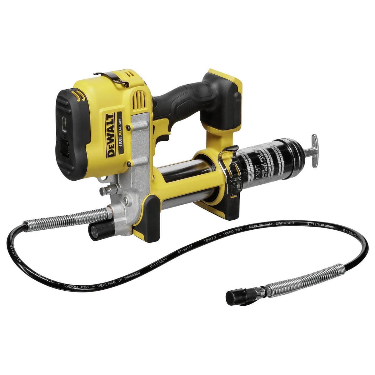 DEWALT Ηλεκτρικό Πιστόλι Γράσου Μπαταρίας 18V Solo (χωρίς Μπαταρία και Φορτιστή) DCGG571NK 7
