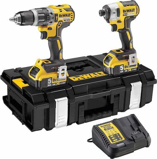 DEWALT DCK266P2 Σετ Κρουστικό Δραπανοκατσάβιδο & Παλμικό Κατσαβίδι Brushless 18V με 2 Μπαταρίες 5Ah και Θήκη 1