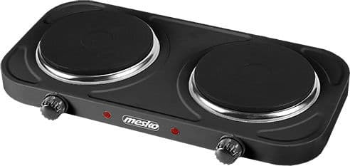 Mesko MS 6509 Επιτραπέζια Εστία Εμαγιέ Διπλή Μαύρη 1