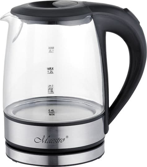 Maestro MR062 Βραστήρας 1.2lt 1630W Μαύρος 1