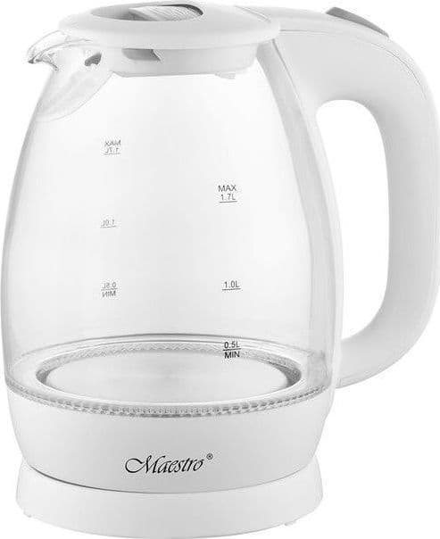 Maestro MR063 White Βραστήρας 1.7lt 2200W Λευκός 1