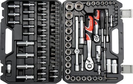 Yato YT-12681 Καστάνια με Καρυδάκια 1\2" & 1\4" 94τμχ 1