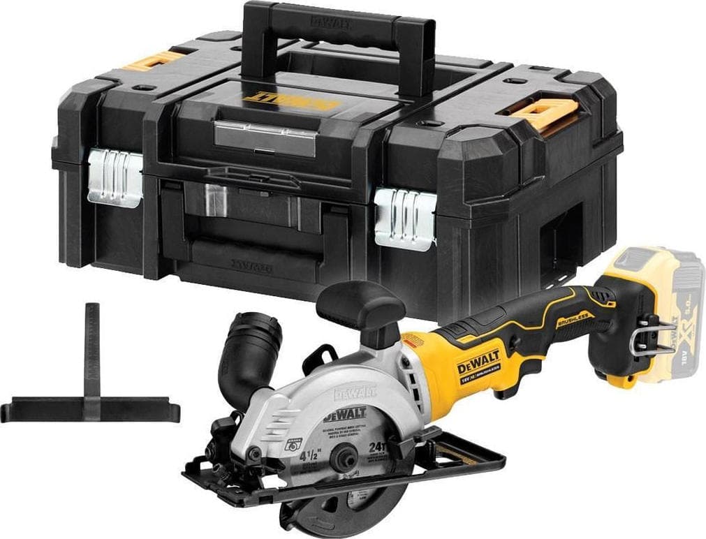 DEWALT DCS571NT Δισκοπρίονο Brushless 18V Solo με Σύστημα Αναρρόφησης 1