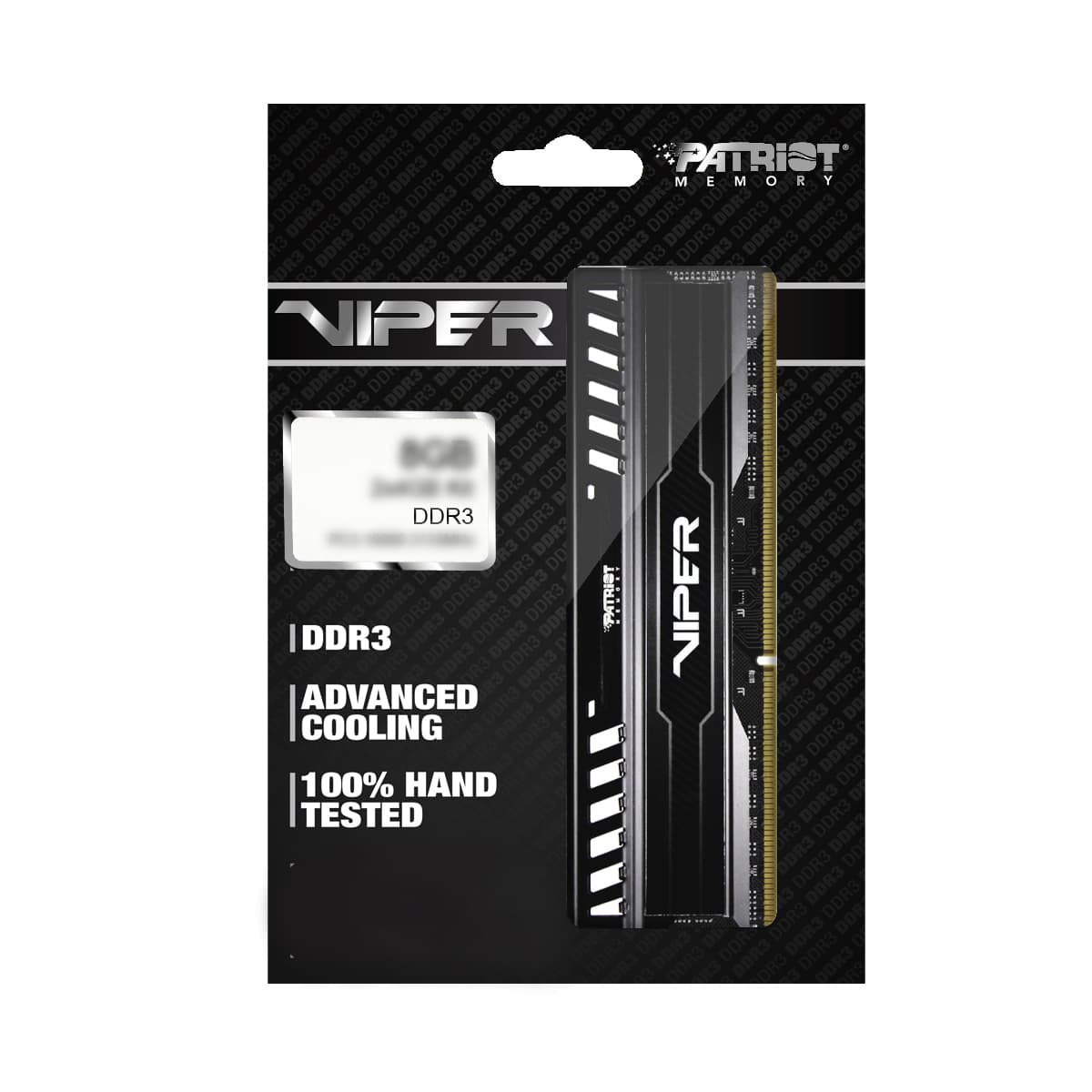Patriot Viper 3 DDR3 16GB RAM με 2x8GB Modules και Ταχύτητα 1600 για Desktop PV316G160C9K 3