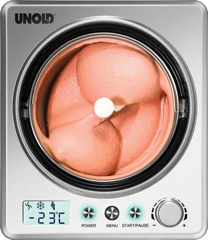 Unold Exklusiv Παγωτομηχανή 2lt Ασημί