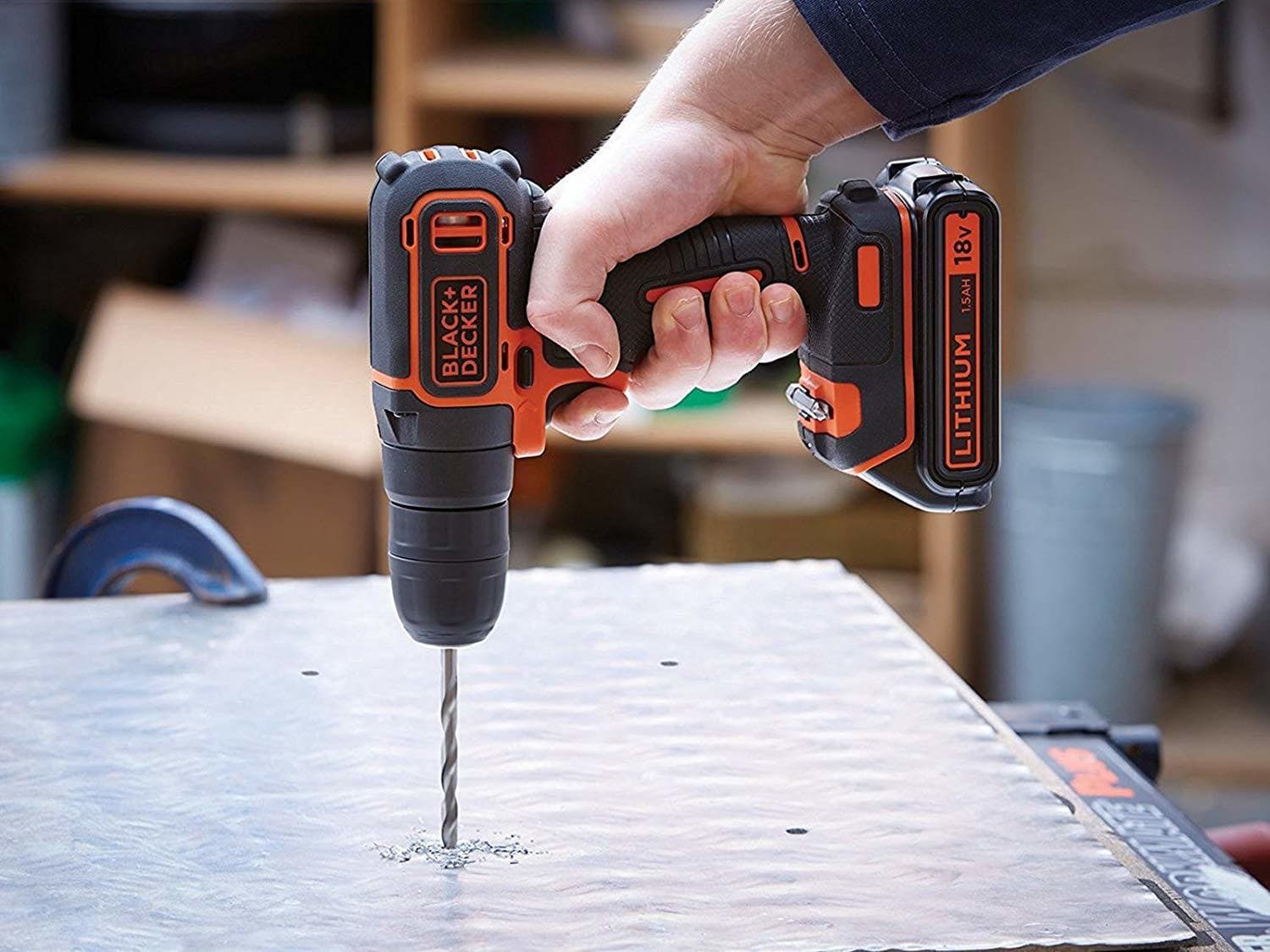 Black & Decker BDCDC18BAFC Δραπανοκατσάβιδο Μπαταρίας 18V 2x1.5Ah 3