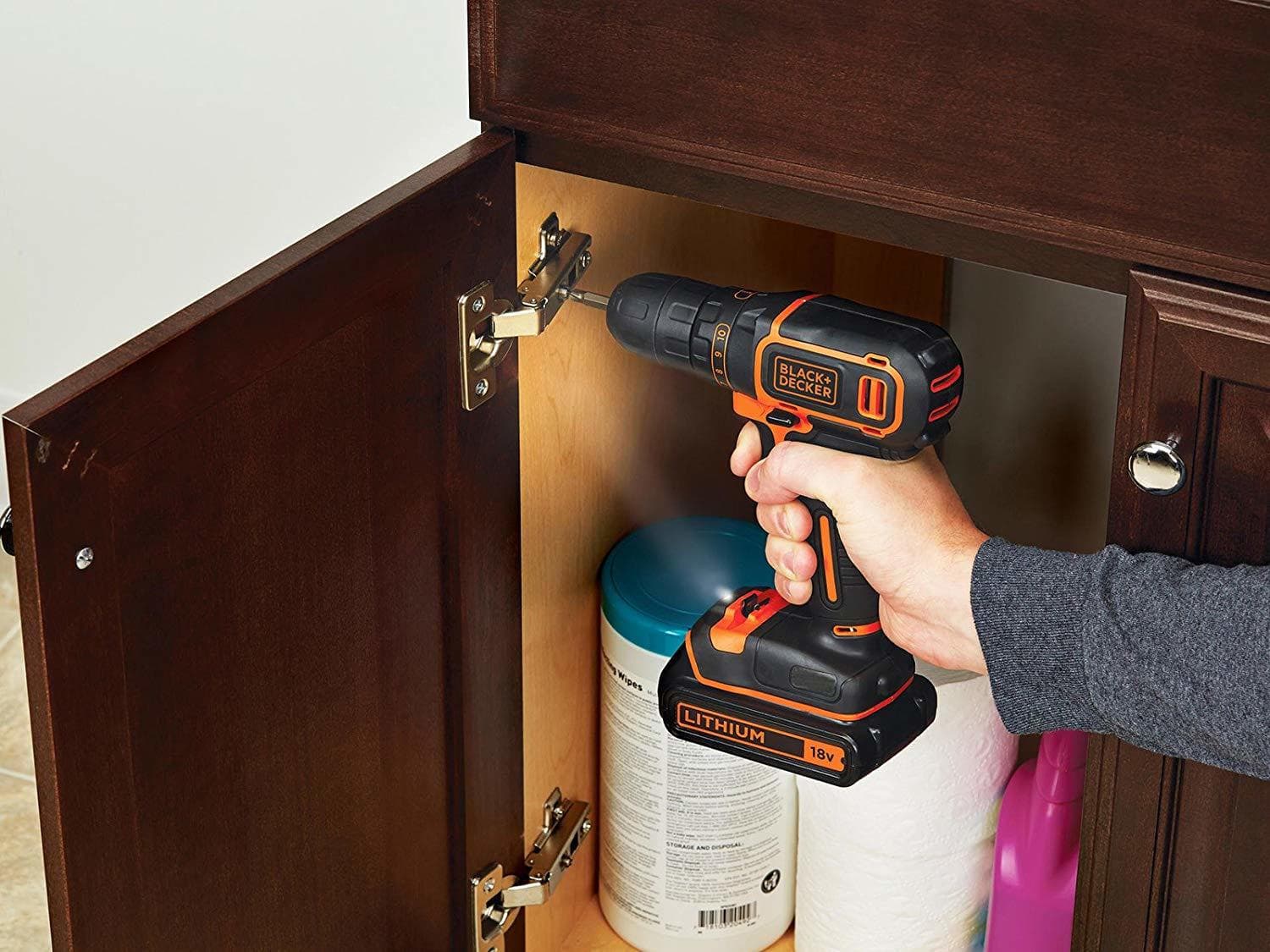 Black & Decker BDCDC18BAFC Δραπανοκατσάβιδο Μπαταρίας 18V 2x1.5Ah 5