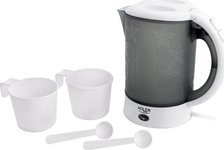 Adler Βραστήρας Ταξιδίου 600ml 600W Γκρι AD 1268 3