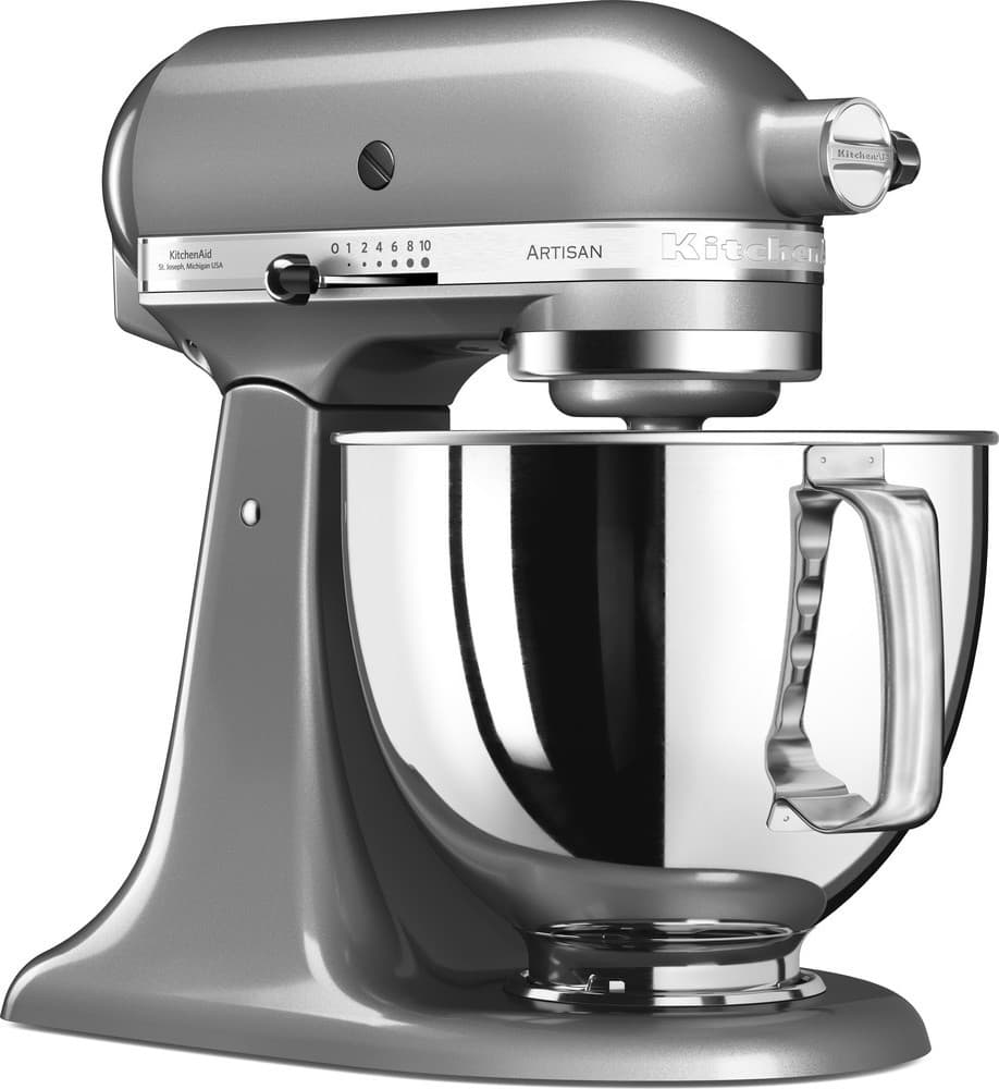 Kitchenaid Artisan Κουζινομηχανή 300W με Ανοξείδωτο Κάδο 4.8lt Contour Silver 3