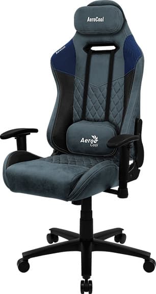 Aerocool Duke Υφασμάτινη Καρέκλα Gaming με Ρυθμιζόμενα Μπράτσα Steel Blue