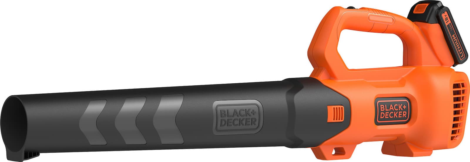 Black & Decker Φυσητήρας Χειρός 18V με 1 Μπαταρία 2Ah & Μέγιστη Ταχύτητα Αέρα 140km/h