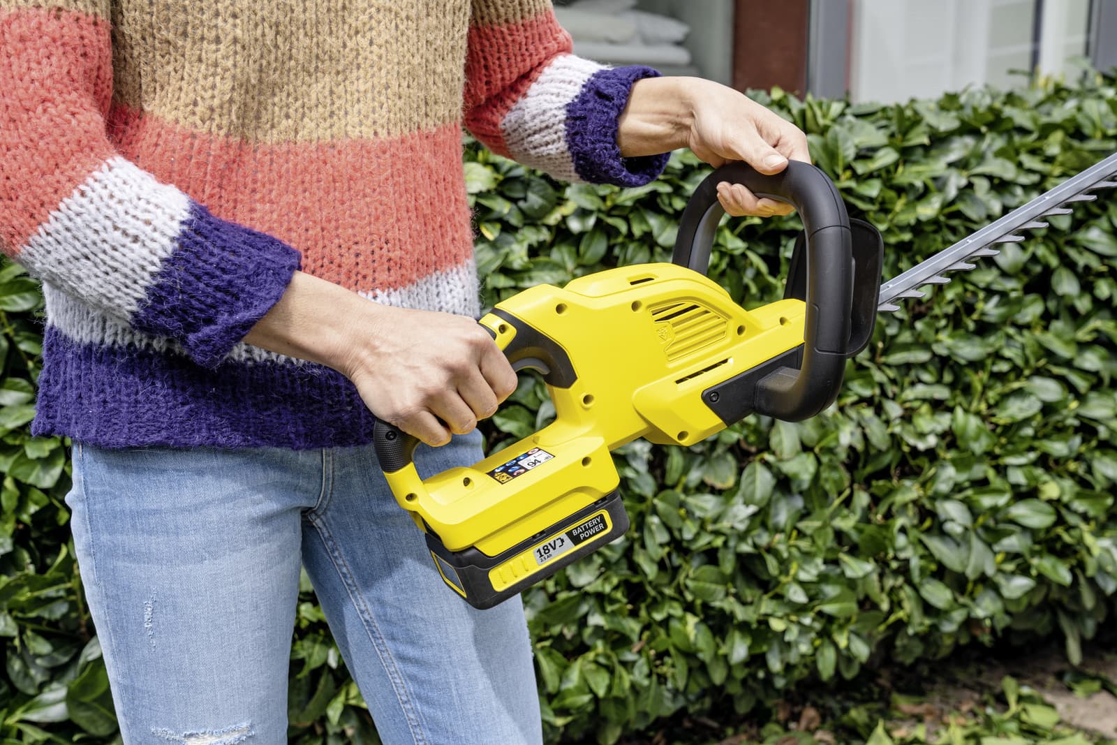 Karcher HGE 18-45 Μπορντουροψάλιδο Μπαταρίας 18V με 1 Μπαταρία με Μήκος Λάμας 45cm 4