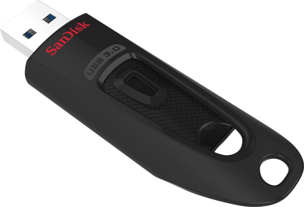 Sandisk Ultra 64GB USB 3.0 Stick Μαύρο