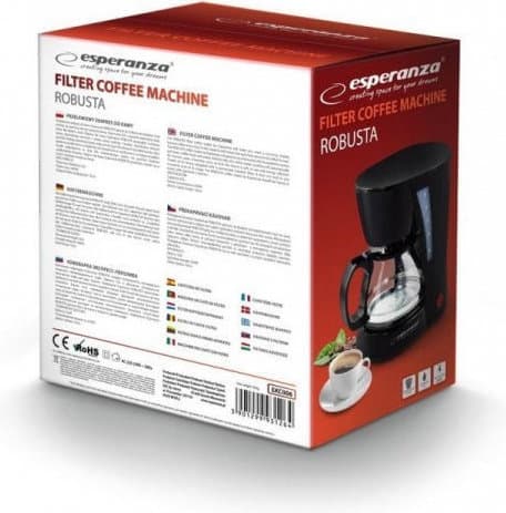 Esperanza Robusta EKC006 Καφετιέρα Φίλτρου 650W Black 5
