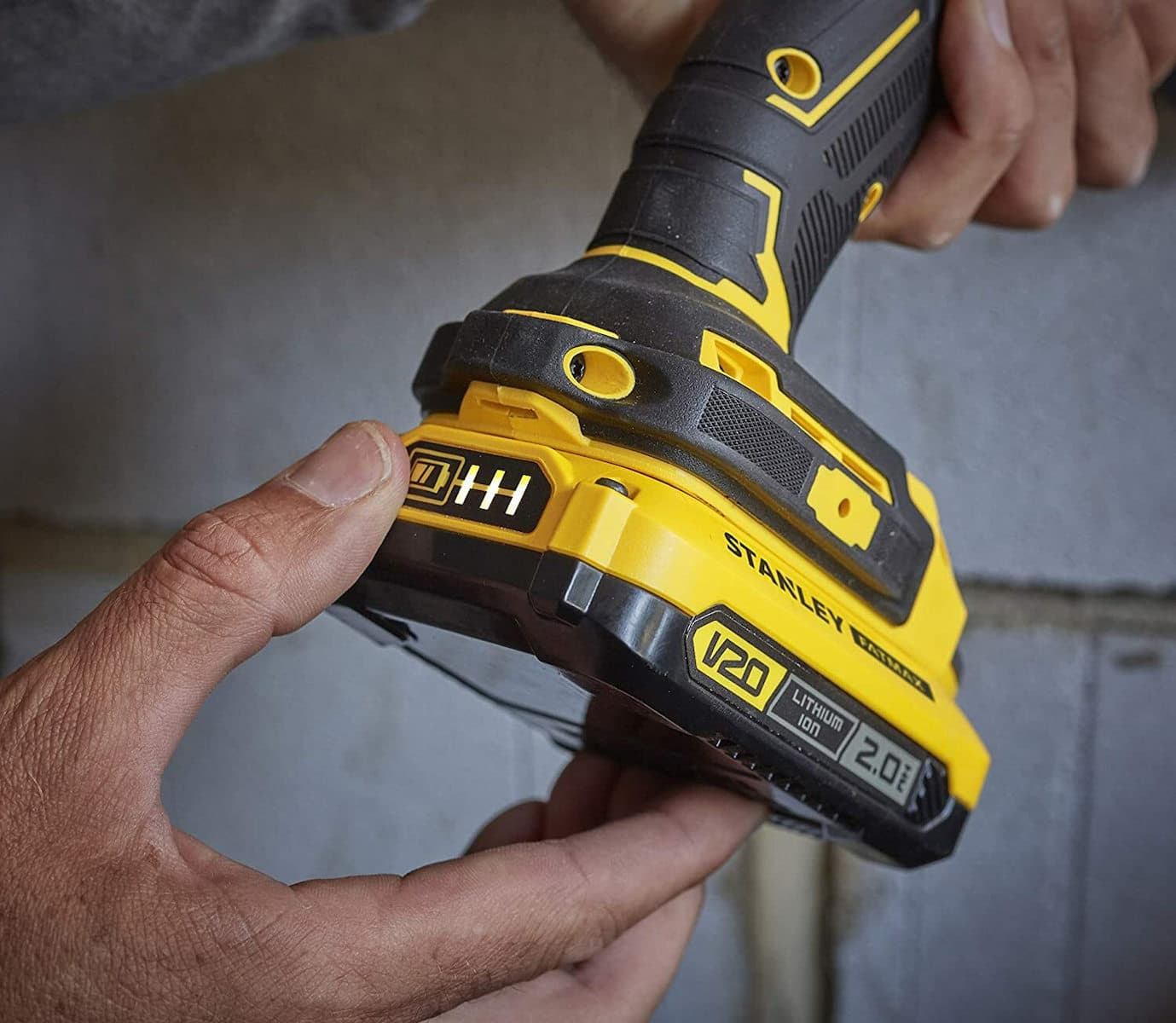 Stanley Fatmax Κρουστικό Δραπανοκατσάβιδο Μπαταρίας Brushless 18V 2x2Ah 10