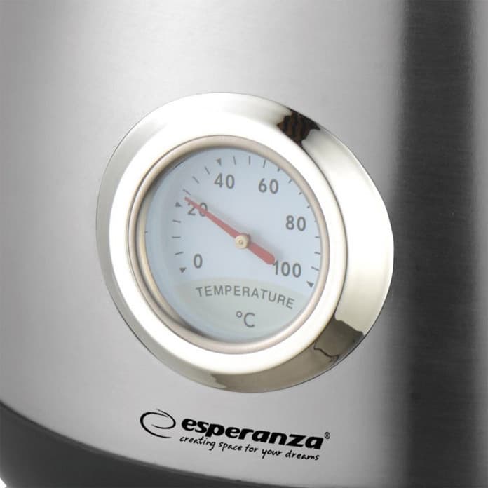 Esperanza Βραστήρας 1.7lt 2200W Ασημί EKK029 2