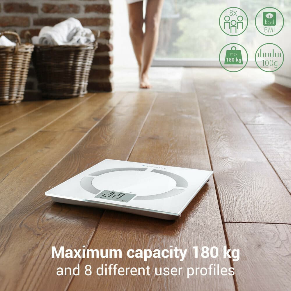 Medisana BS 444 Connect Smart Ζυγαριά 180kg με Λιπομετρητή & Bluetooth Λευκή 6